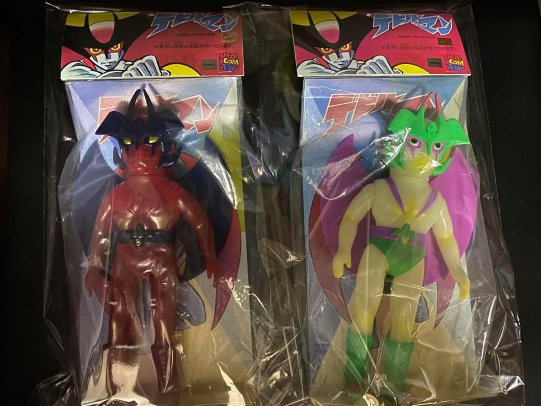 無版権　デビルマン　ソフビ　当時物　2体セット 無版権 デビルマン ソフビ 当時物 2体セット 無版権 デビルマン ソフビ